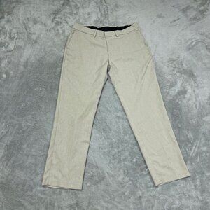 Kenneth Cole Reaction Slim Fit Performance Dress Pants Beige 36x29 a1101